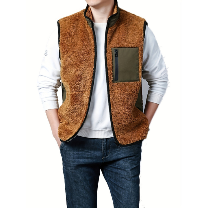 Weste Herren | Warme Weste Mit Reißverschluss | Casual Kleider