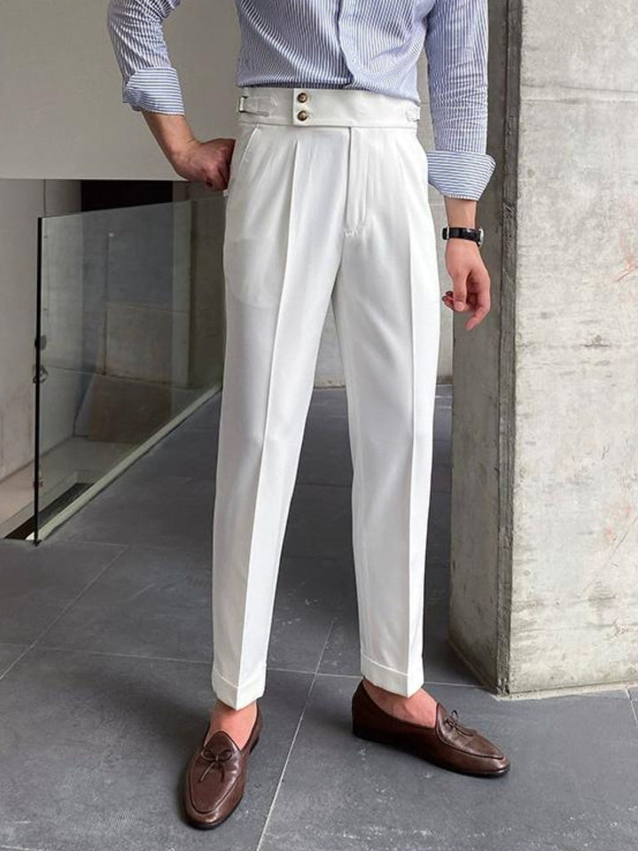 Herren Hose | Tapered | Hohe Taille | Frühling