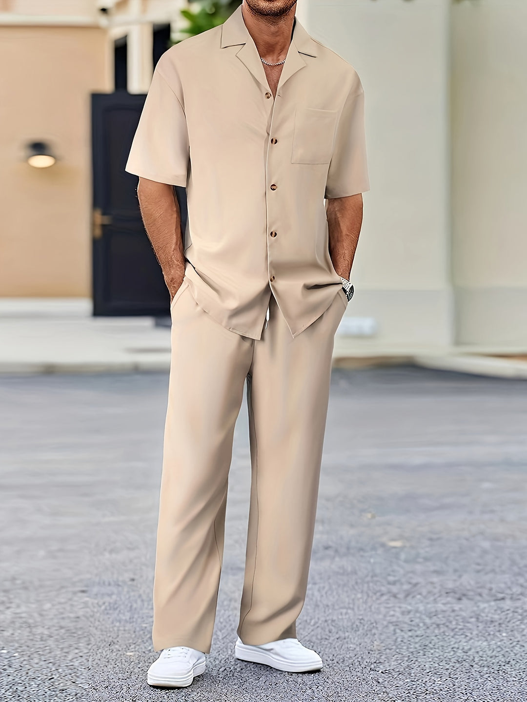 Herren Set | Elegant | Mit Knöpfen | Sommer