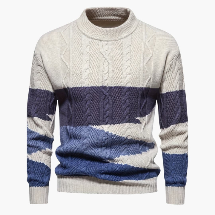 Pullover Herren | Modern Weicher Strukturmix | Strickpullover Herren
