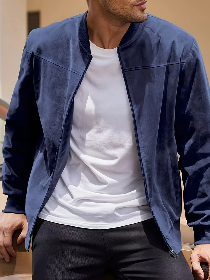 Herren Jacke | Slimfit | Reißverschluss | Frühling