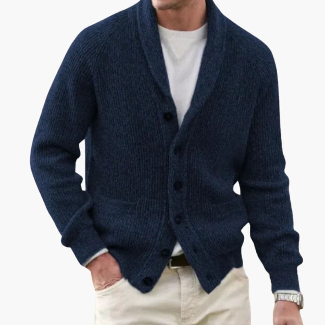 Cardigan Herren | Sjaalkragen Optik Warm | Classic Winter Kleider