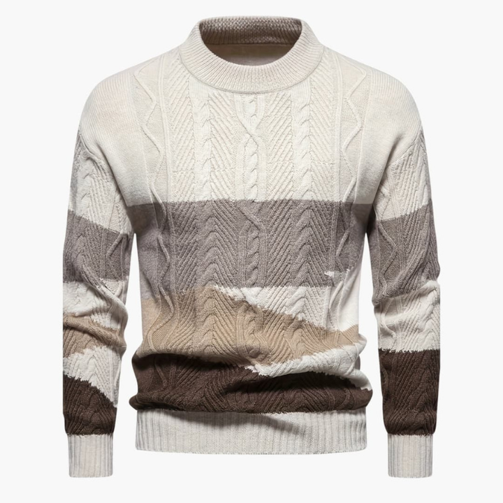 Pullover Herren | Modern Weicher Strukturmix | Strickpullover Herren