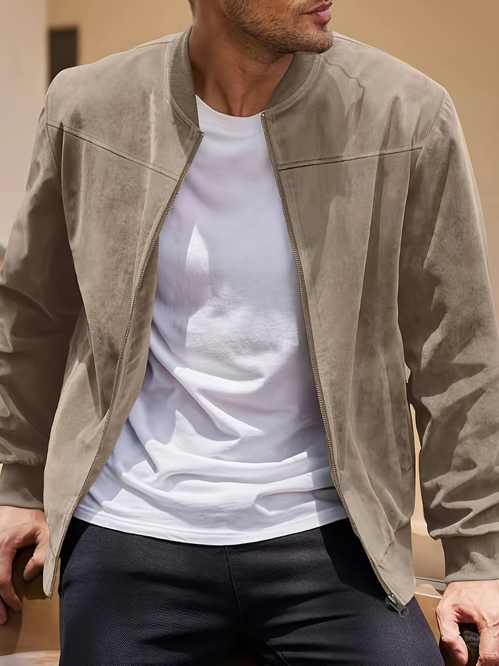Herren Jacke | Slimfit | Reißverschluss | Frühling