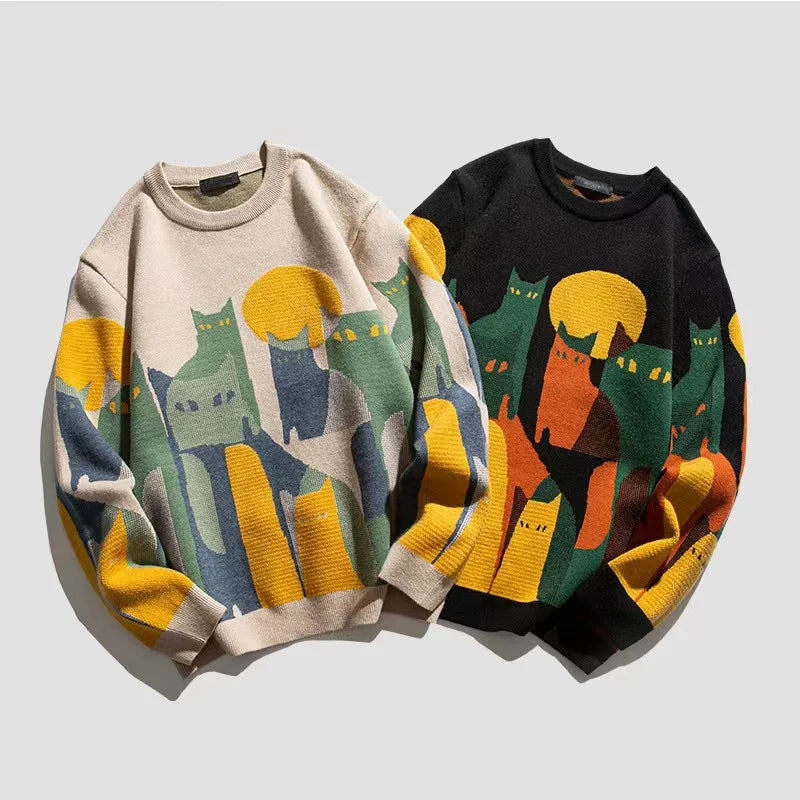 Pullover Herren | Cartoon-Motiv | Warme Kleider