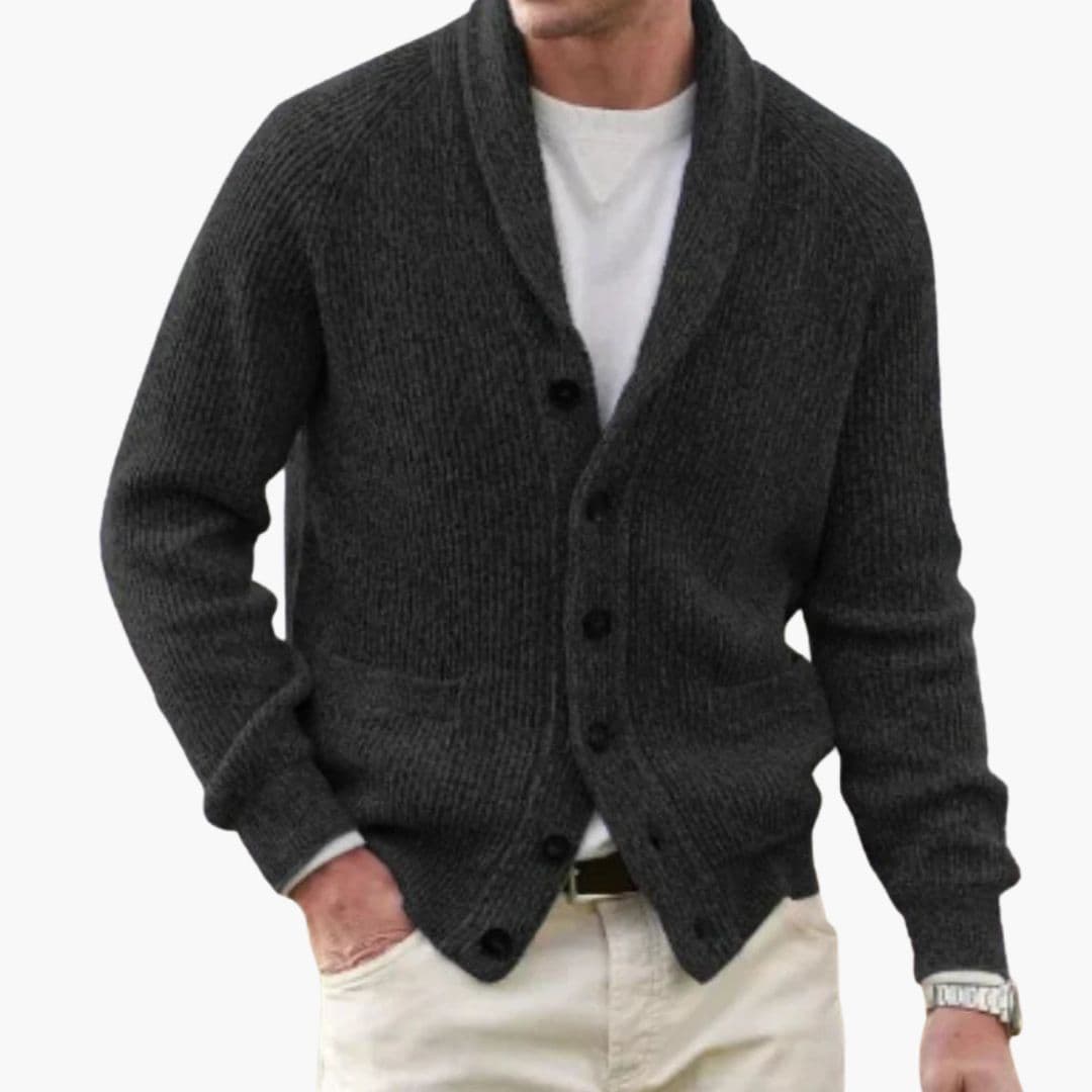 Cardigan Herren | Sjaalkragen Optik Warm | Classic Winter Kleider