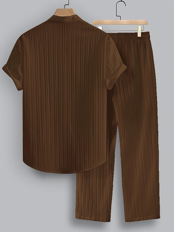 Herren Set | Strukturdesign | Lockerer Schnitt | Sommer