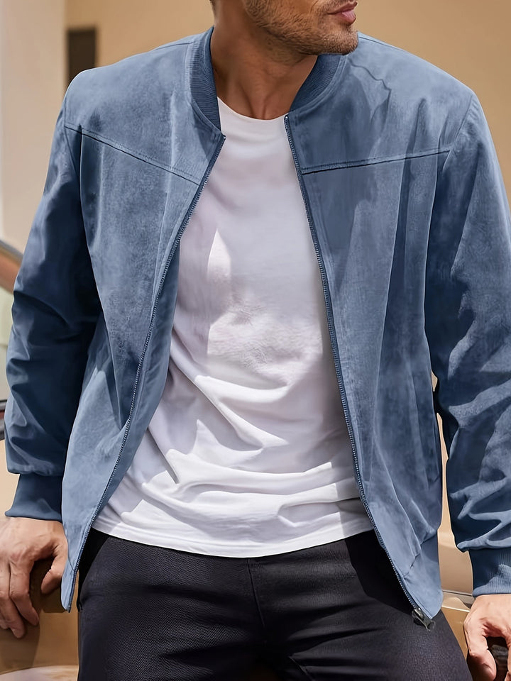 Herren Jacke | Slimfit | Reißverschluss | Frühling
