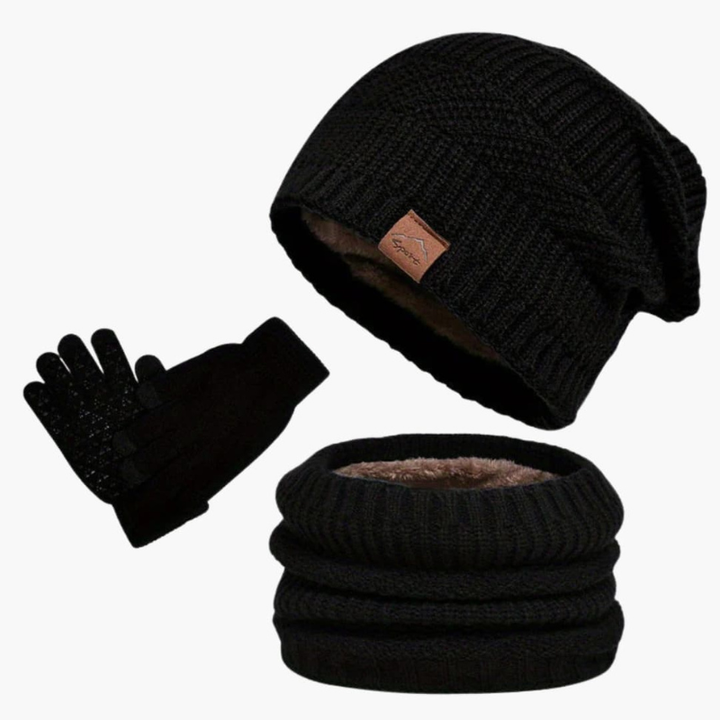 Herren Set | Mütze Schal Handschuhe | Kleider Winter