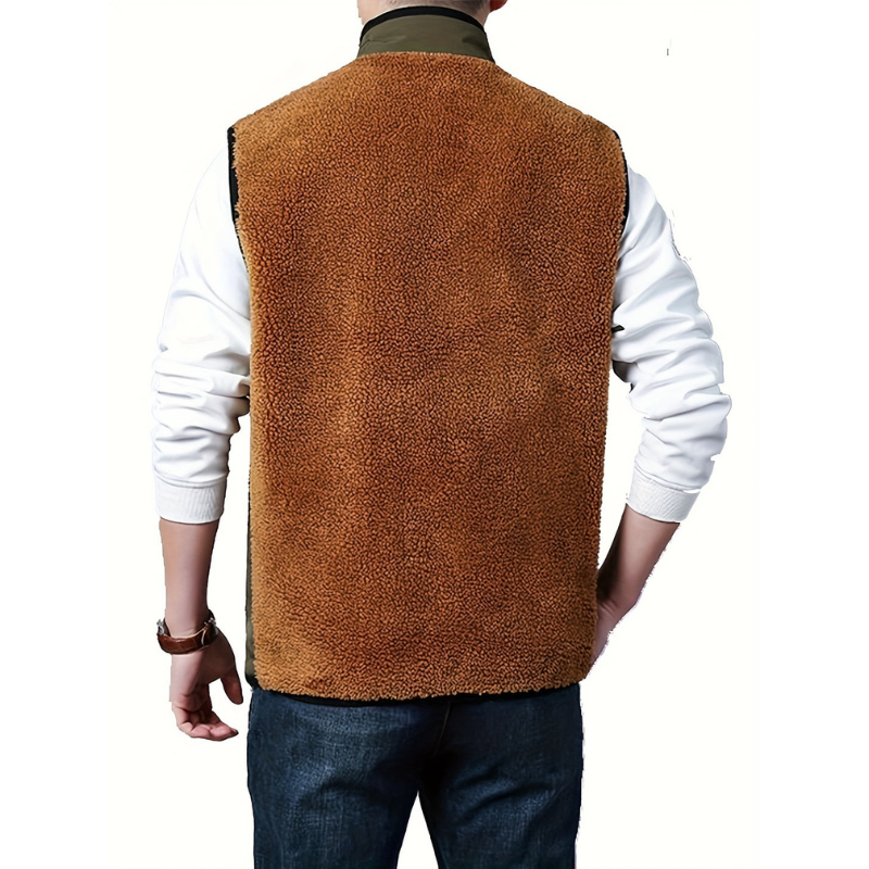 Weste Herren | Warme Weste Mit Reißverschluss | Casual Kleider