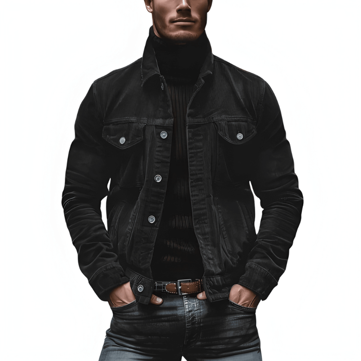 Jacke Herren | Modernes Knopfdesign | Lässig Winterjacke Herren