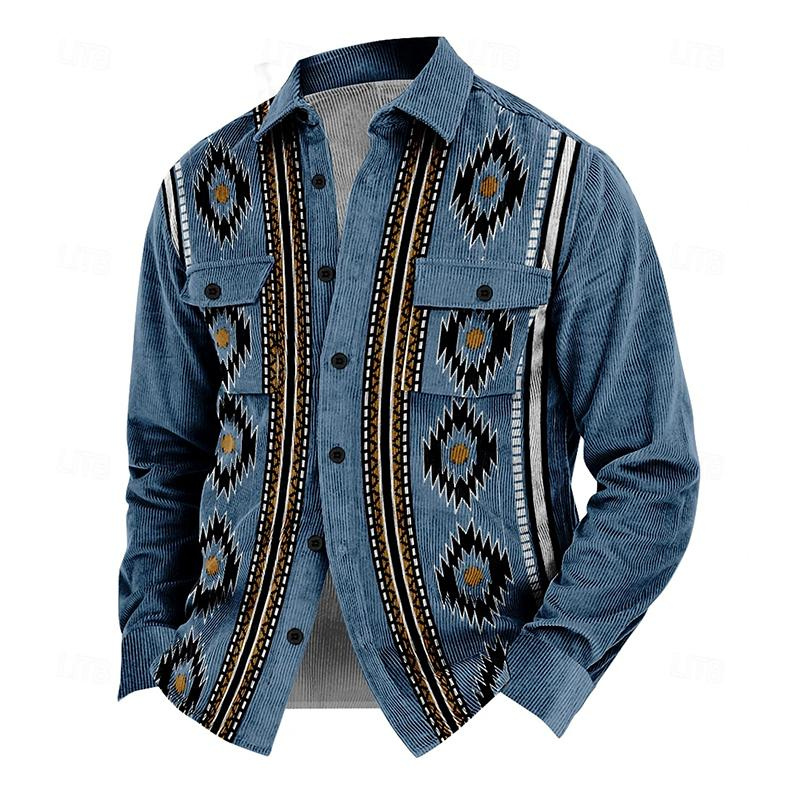 Jacke Herren | Blaue Jacke Casual | Lässiger Freizeit Look