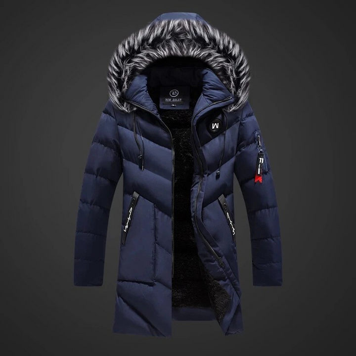 Jacke Herren | Winterjacke Herren Lang | Warm Gefüttert Casual Style