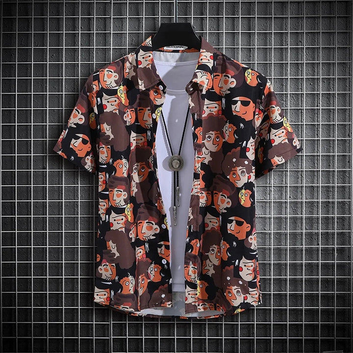 Herren Shirt | Vertikale Streifen | Klassischer Kragen | Sommer