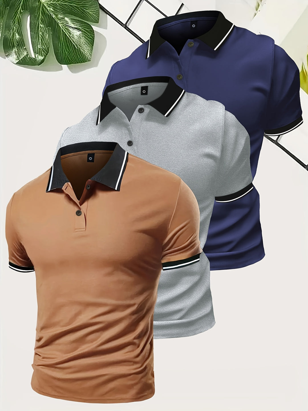 Herren Poloshirt | Slimfit | Contrast Design | Sommer