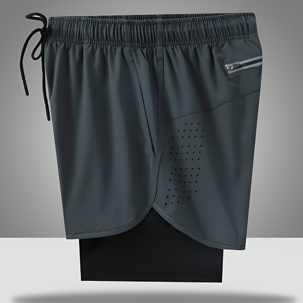 Herren Sport Shorts | Straight | Mit Innenhose | Sommer