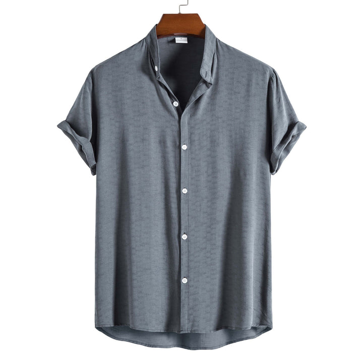 Herren Hemd | Regular Fit | Kurzarm Struktur | Sommer