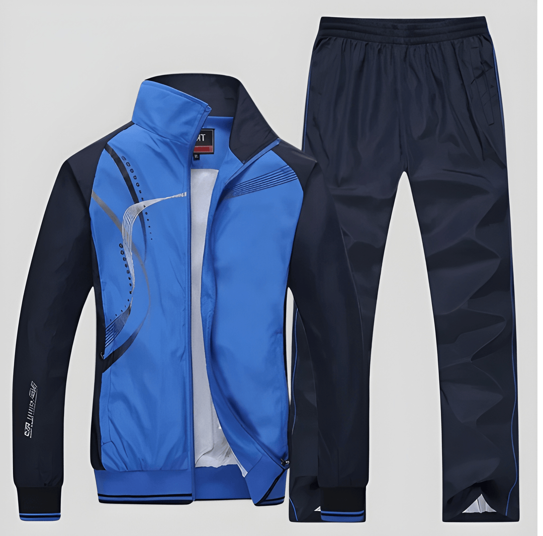 Herren Trainingsanzug | Zweiteiliges Set | Lässiger Sportlook | Polyester