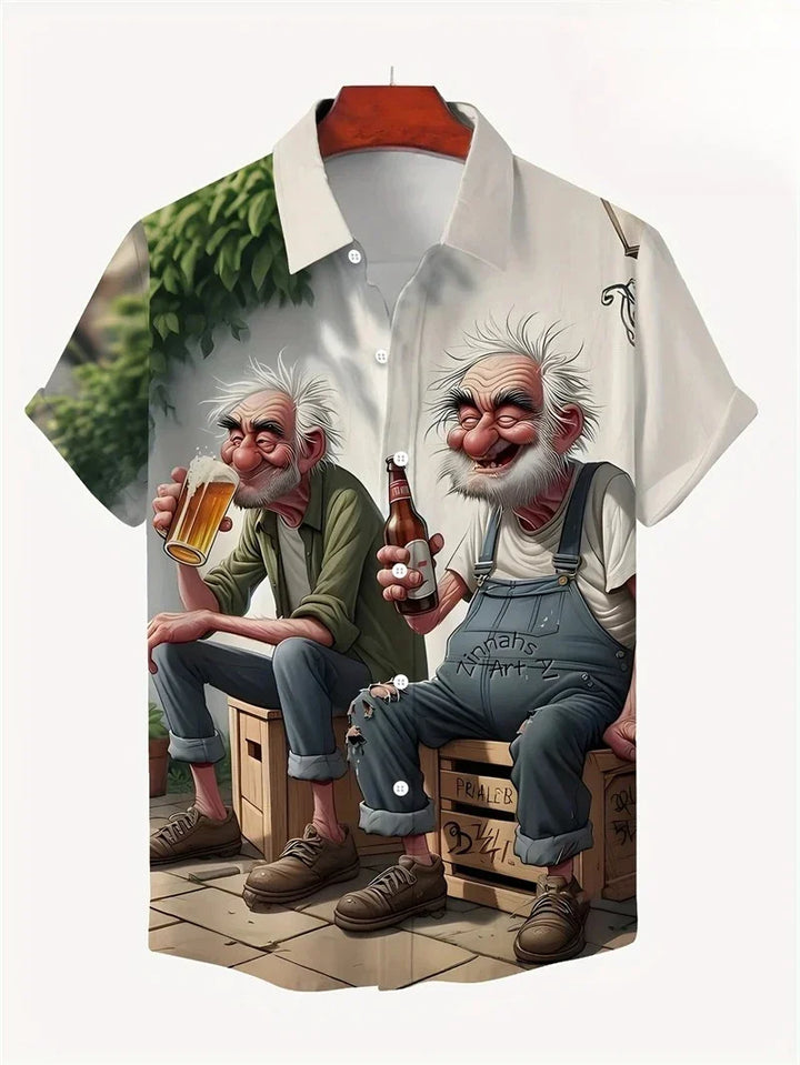 Herren Shirt | Blümchen | Kurzarm | Sommer