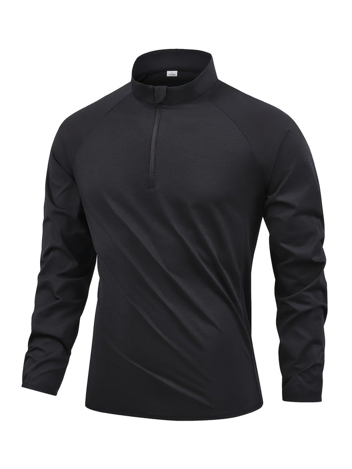 Herren Tops | Slimfit | Lange Ärmel | Halbreißverschluss