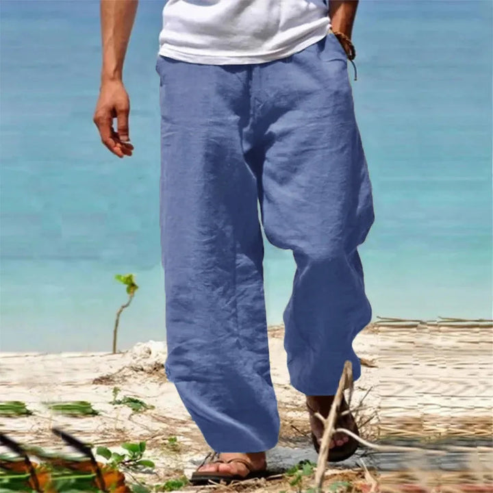 Herren Hose | Wide Leg | Mit Tunnelzug | Sommer