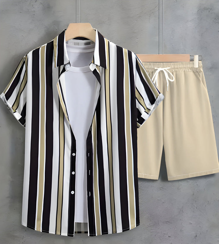 Herren Set | Oversized | Mit Knopfleiste | Sommer Urban