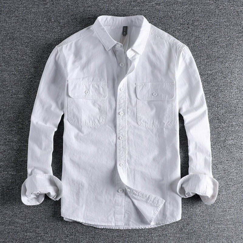 Herren Hemd | Straight Stil | Mit Knopfleiste | Sommer