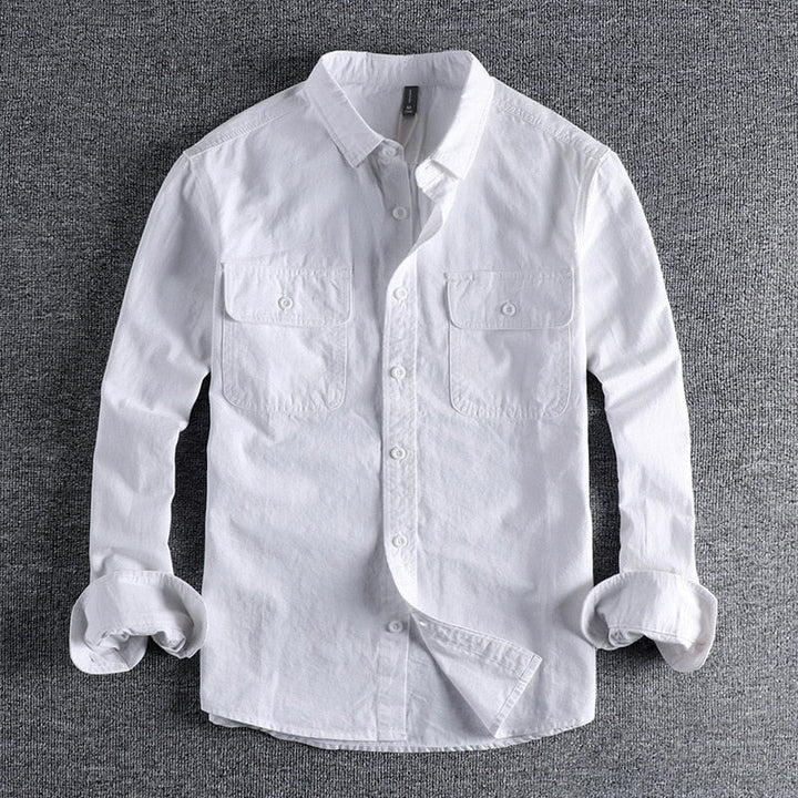 Herren Hemd | Straight Stil | Mit Knopfleiste | Sommer