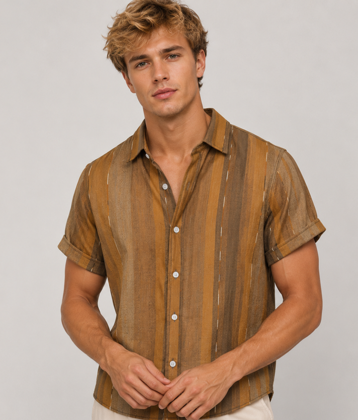 Herren Shirt | Vertikale Streifen | Zeitloser Stil | Sommer