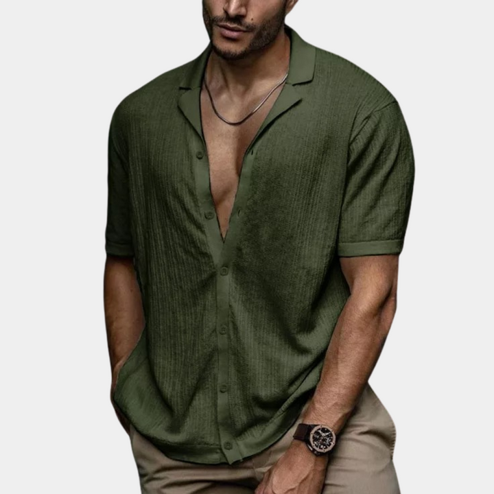 Herren Hemd | Slimfit | Mit Knopfleiste | Sommer Linen