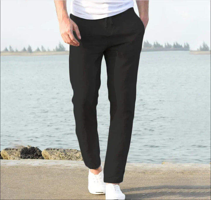 Herren Hose | Slimfit | Mit Kordelzug | Sommer