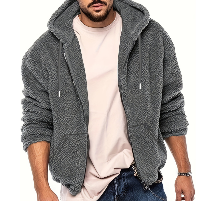 Winterjacke Herren | Warmes & Stilvolles Design | Jacke Herren mit Plüschkapuze