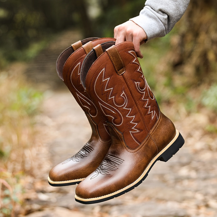 Schuhe Herren | Western Cowboy Boots | Vintage Bestickt Design