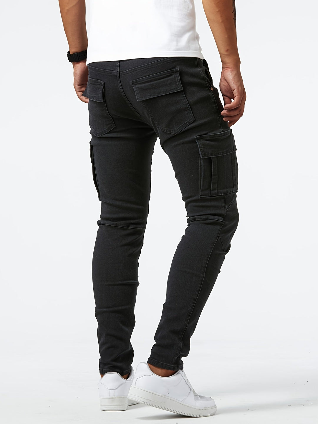 Herren Jeans | Slim Fit | Cargo Taschen | Sommer
