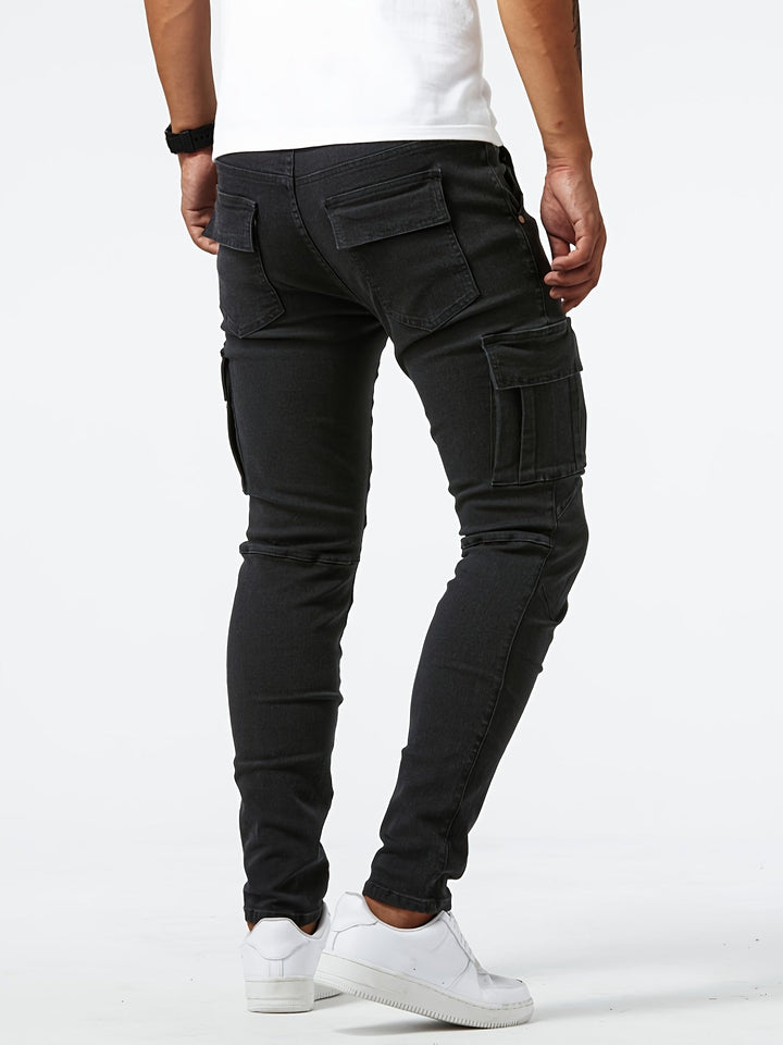 Herren Jeans | Slim Fit | Cargo Taschen | Sommer