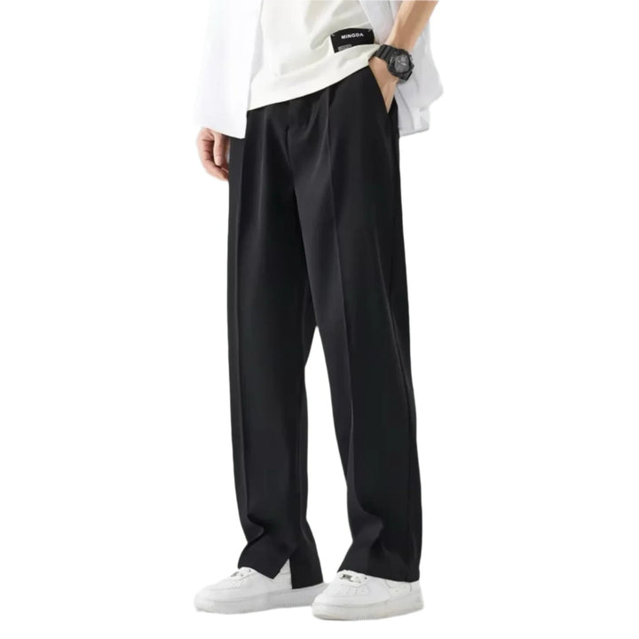 Herren Hose | Weite Beine | Elastischer Bund | Sommer