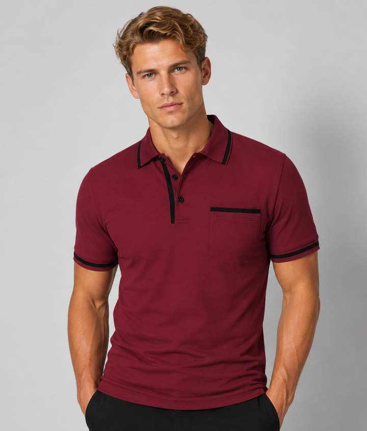 Herren Polohemd | Schmale Passform | Mit Knopfleiste | Sommer