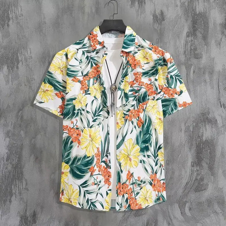 Herren Shirt | Oversized | Blumenprint | Sommer
