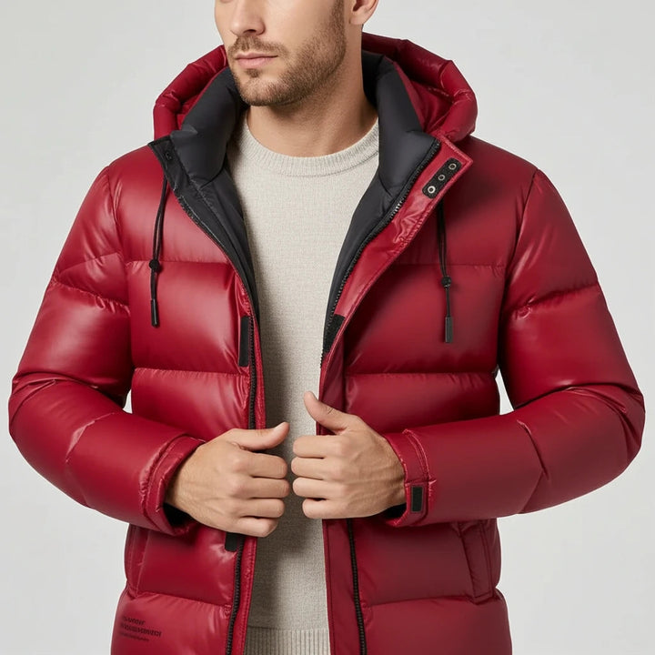 Winterjacke Herren | Gefütterte Kapuze | Jacke Herren Urban Look