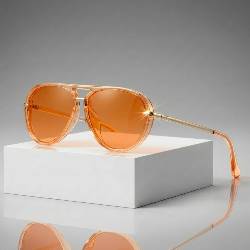 Herren Sonnenbrille | Retro | Metallbügel | Sommer