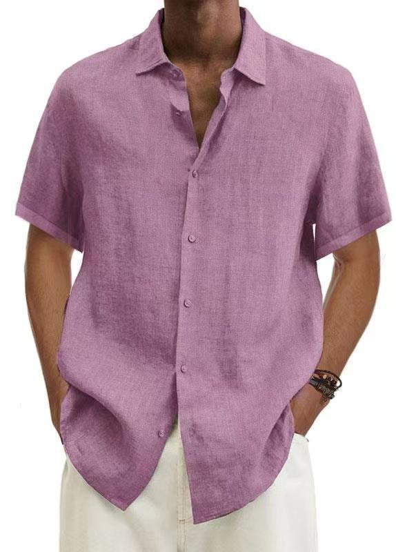 Herren Shirt | Oversized | Mit Knopfleiste | Sommer Linen