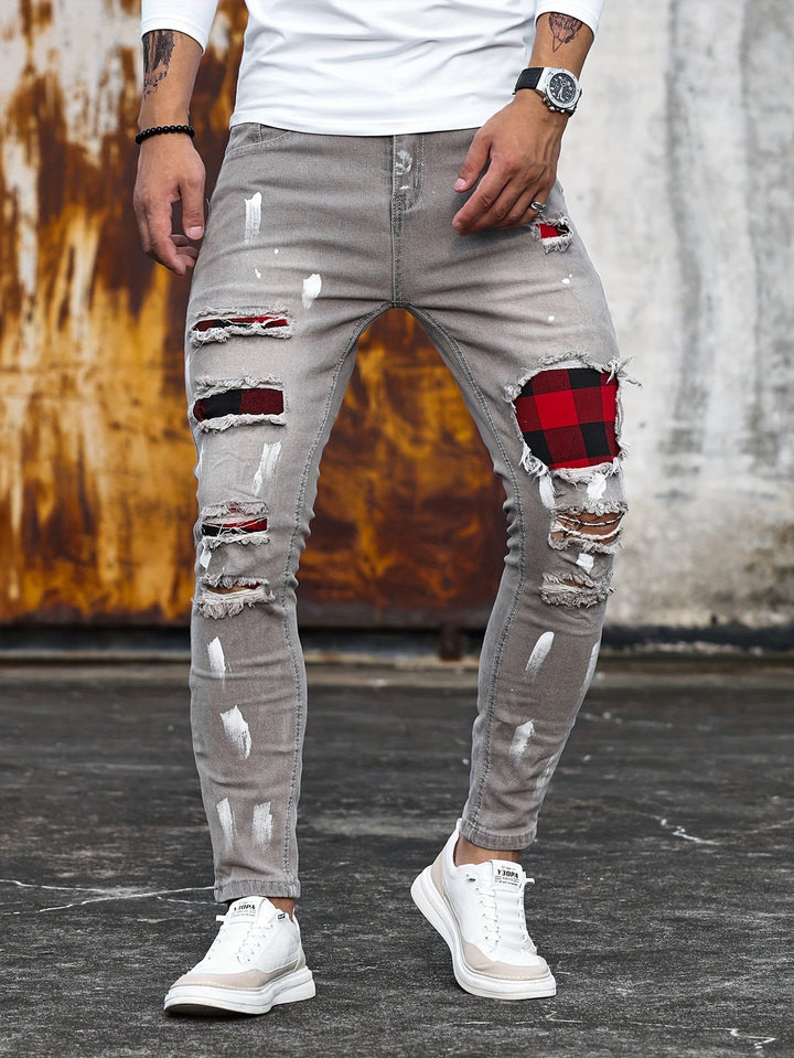 Herren Jeans | Slimfit | Mit Knopfverschluss | Sommer