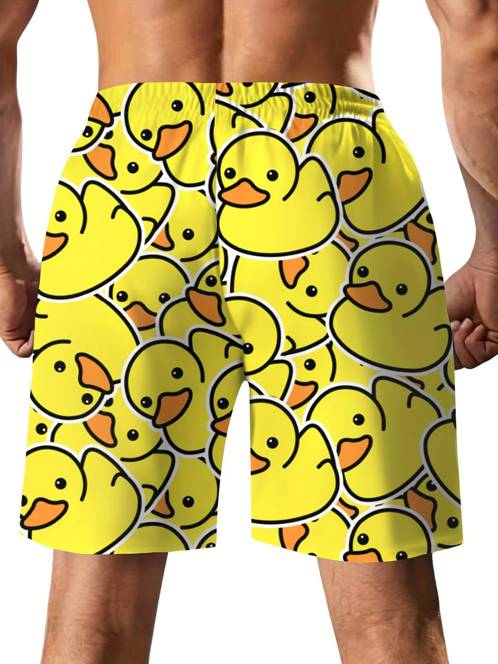Herren Shorts | Relaxed Fit | Print Design &amp; Kordelzug | Sommer