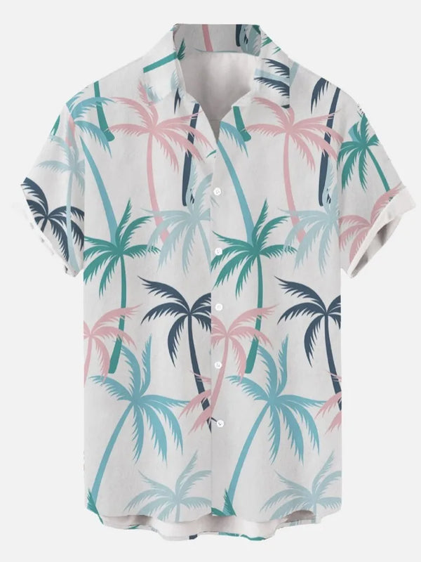 Herren Shirt | Tropenmuster | Kurzarm | Sommer