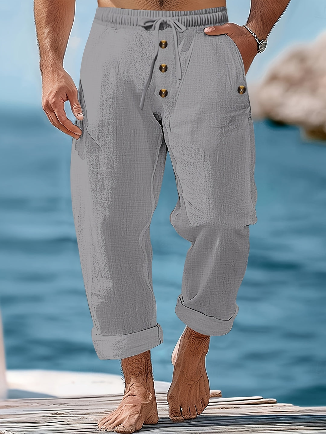 Herren Hose | Straight | Schlupfmodell | Sommer