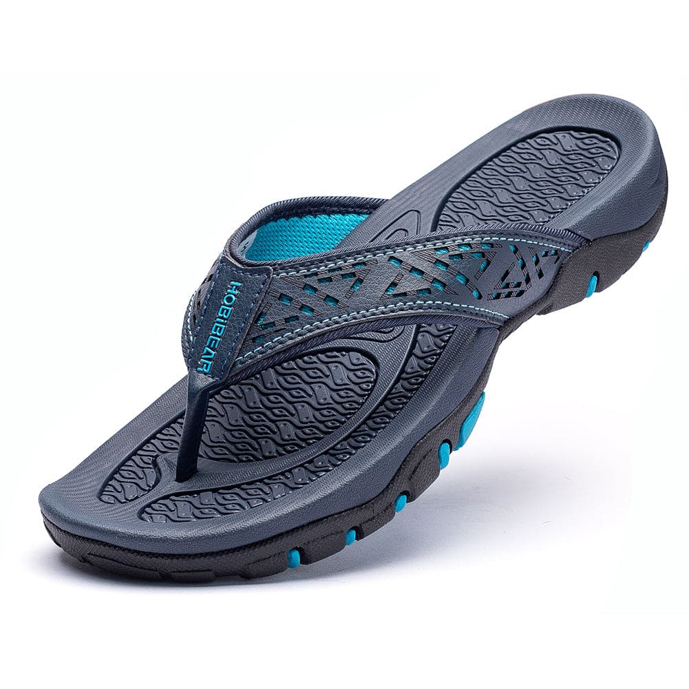 Herren Flip-Flops | Zum Hineinschlüpfen | Struktursohle | Sommer