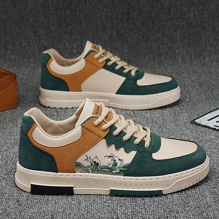 Herren Sneakers | Retro Streetwear | Schnürverschluss | Frühling
