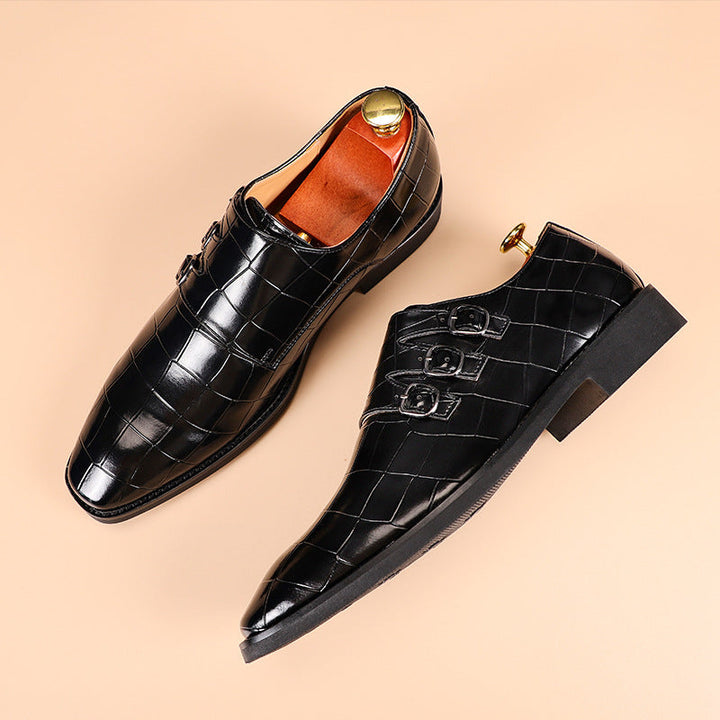 Herren Schuhe | Elegant Stil | Mit Schnalle | Retro Sommer