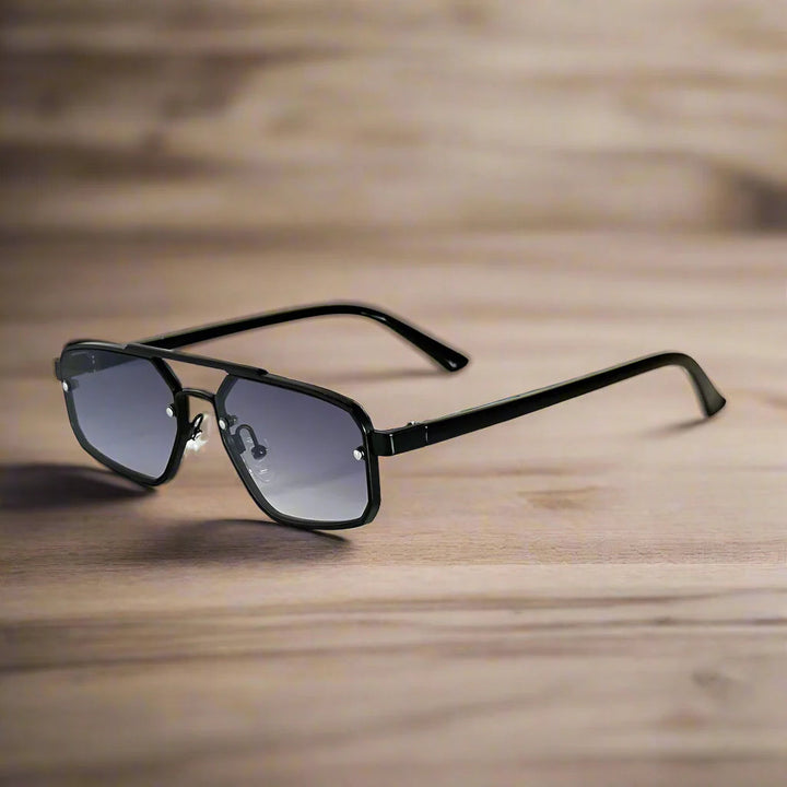 Sonnenbrille | Retro Square | Mit Nasensteg | Sommer Edge