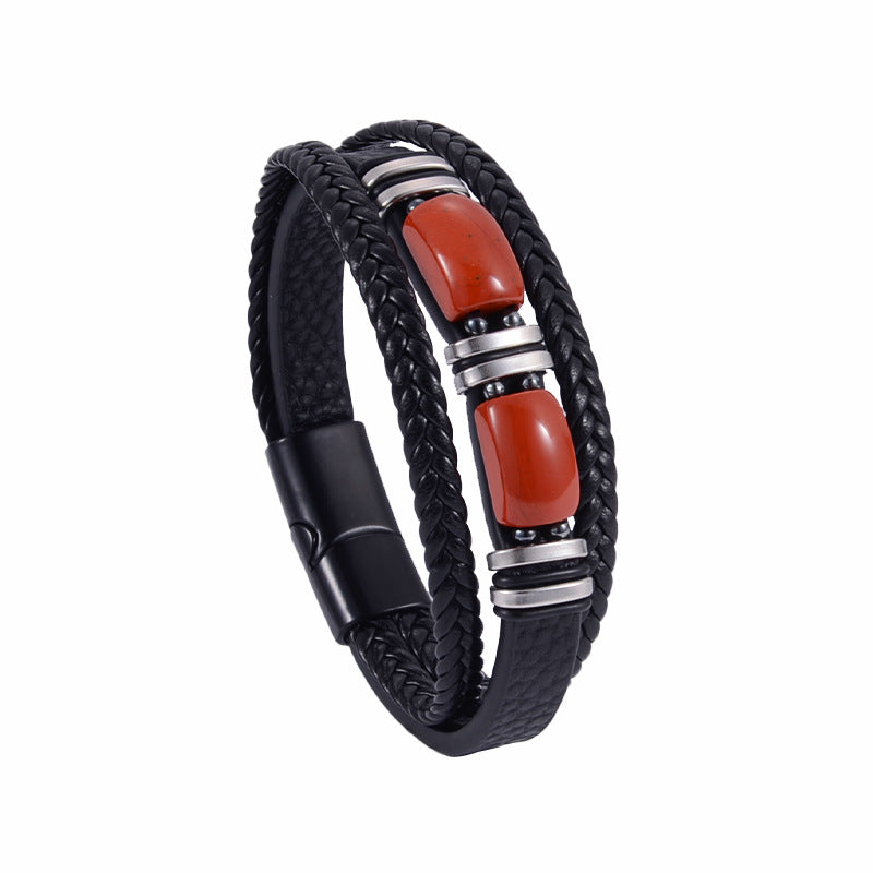 Herren Armband | Geflochten | Struktur Design | Mit Verschluss